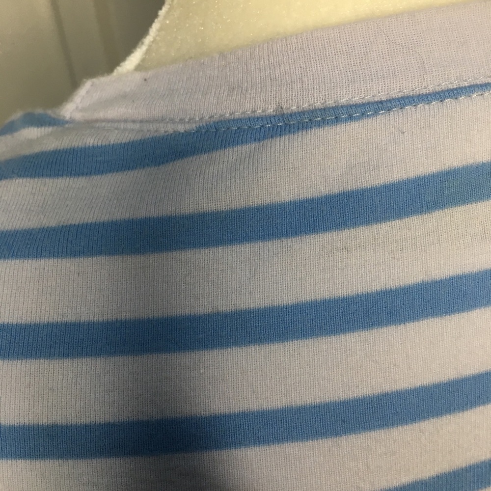 Gap Favorite shirt blue stripes 100% cotton - Picture 7 of 13
